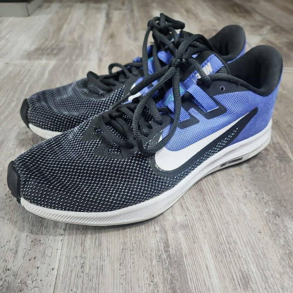 Nike Womens Downshifter 9 Running Shoes Knit Low Top Size 7.5 AQ7486-006 Purple